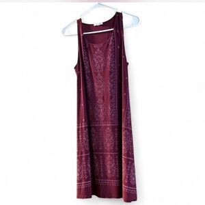 Maurices Burgundy Sleeveless Dress